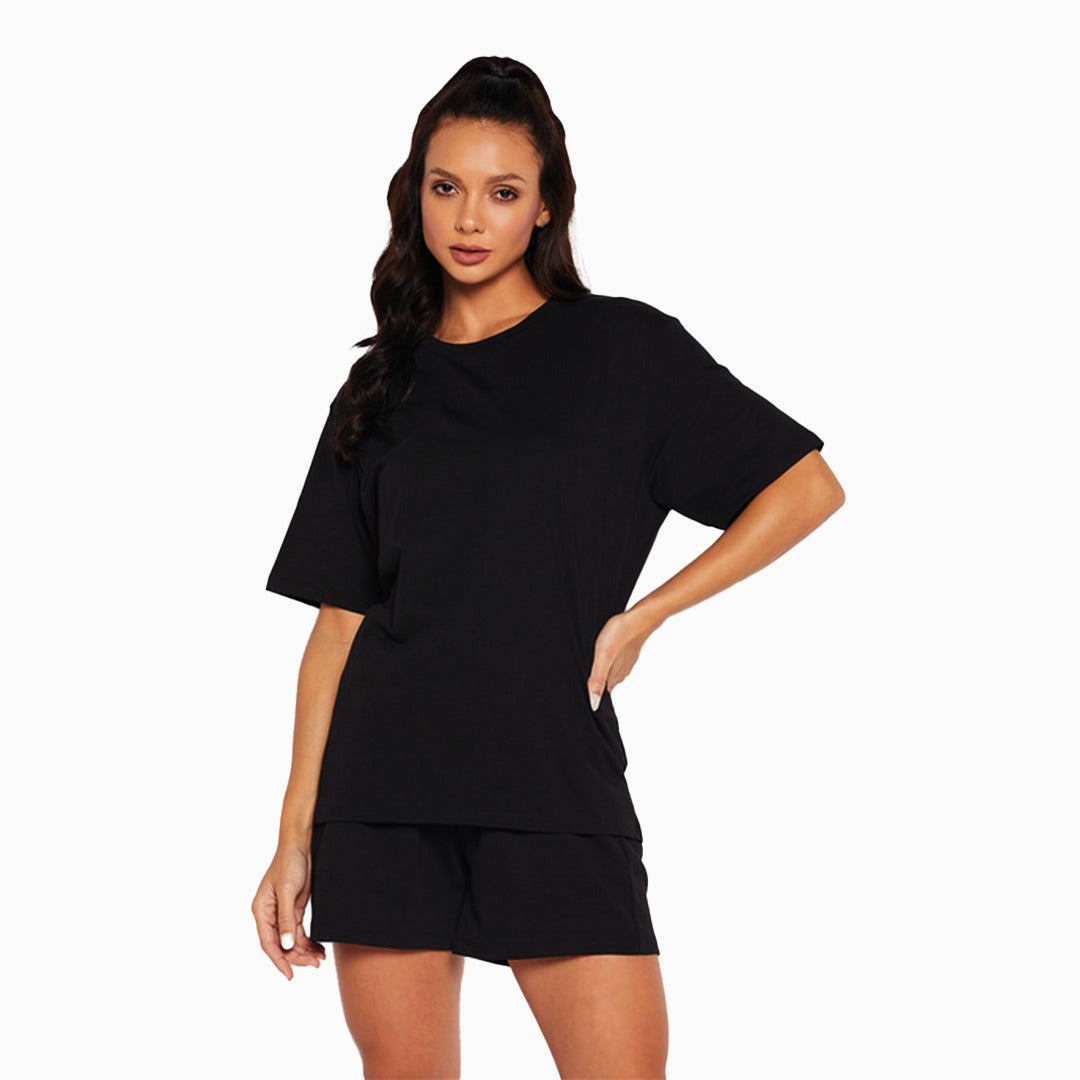 Buy Bodycare Women Round neck Half Sleeve Cotton T-shirt in Black colour -  1pcs - TS21-BLK online