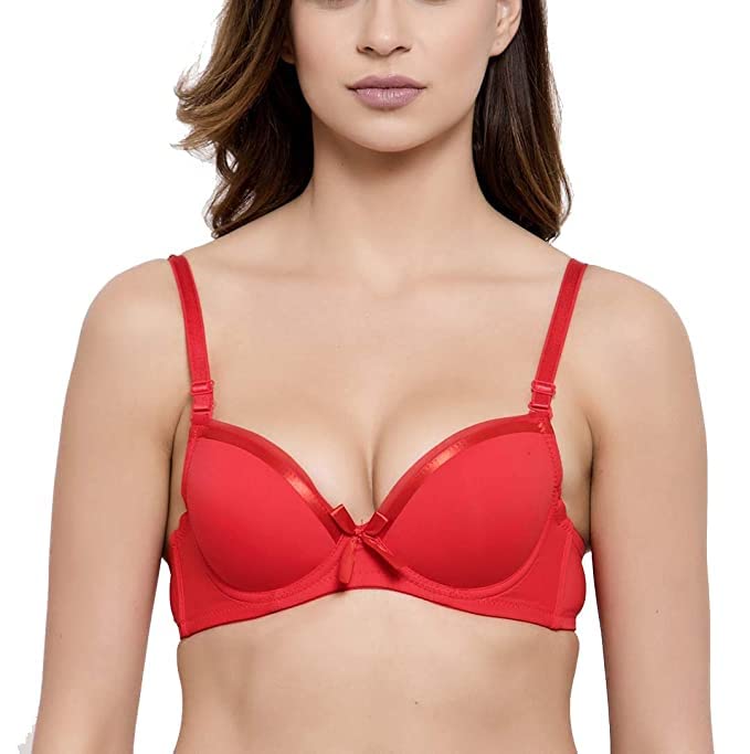 Sparsh Mold Plain Fancy Red Cotton Bra at Rs 110/piece in Surat