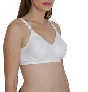 Deevaz Women's Care Cotton And Hosiery Padded, With Removable Pads Wire Free Everyday Bra.