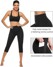 Load image into Gallery viewer, Women Black Capri