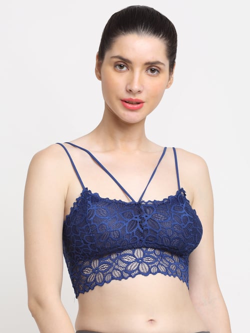 Buy MY PALETTE ROYAL BLUE NON PADDED NON WIRED BRA for Women
