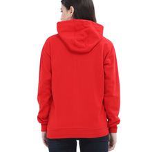 Load image into Gallery viewer, Deevaz Hoodie Full Sleeves Cool &amp; Stylish Sweatshirt Winter Wear For Women In Red Color.