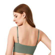 Load image into Gallery viewer, Deevaz Medium Impact Padded Non-Wired Sports Cami Bra In Multicolor With Adjustable Thin Strap Detailing.