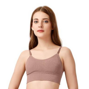 Deevaz Medium Impact Padded Non-Wired Sports Cami Bra In Multicolor With Adjustable Thin Strap Detailing.