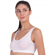 Load image into Gallery viewer, Deevaz Medium Impact Non-Padded non-wired Sports Air Bra in White Colour for Teenagers