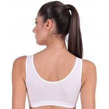 Load image into Gallery viewer, Deevaz Medium Impact Non-Padded non-wired Sports Air Bra in White Colour for Teenagers