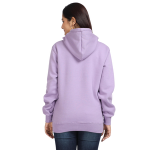 Deevaz Hoodie Full Sleeves Cool & Stylish Sweatshirt Winter Wear For Women In Mauve Color.