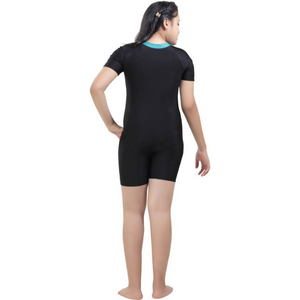 Deevaz Women Shorty Wetsuits Super Elastic One Piece Swimwear Front Zip Scuba Swimsuit In Multicolor.