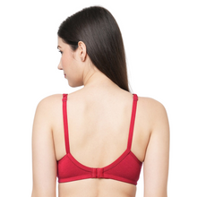 Load image into Gallery viewer, Deevaz Cotton Full Coverage Non-Padded Non Wired  Bra Seamless Cup In Maroon Color.
