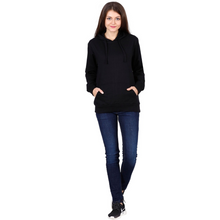 Load image into Gallery viewer, Deevaz Hoodie Full Sleeves Cool &amp; Stylish Sweatshirt Winter Wear For Women In Black Color.