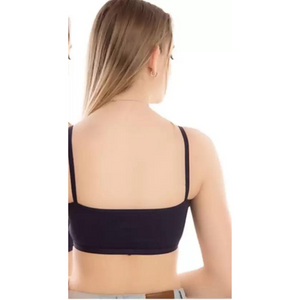 Deevaz Women Training/Beginners Non Padded Bra  (Black)