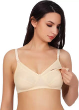 Load image into Gallery viewer, Deevaz Women Maternity/Nursing Non Padded Bra (Skin, White, Black)