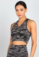 Load image into Gallery viewer, Deevaz Combo Of 2 Full Coverage Non Padded Sports Bra In (Printed Black &amp; Grey)