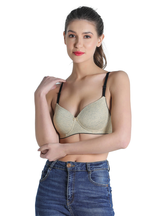 Deevaz Nude Seamless Lightly Padded Non-Wired Bra. –