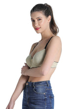 Load image into Gallery viewer, Deevaz Padded Non-Wired Full Coverage Push Up Bra in Skin Colour