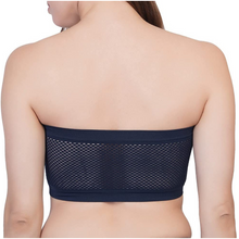 Load image into Gallery viewer, Deevaz Spandex Non Padded Tube Bra In Navy Blue Colour.