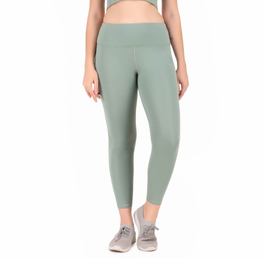 Sea Green Color Legging Ankle Length